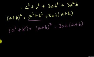 Factorising expressions involving cubes