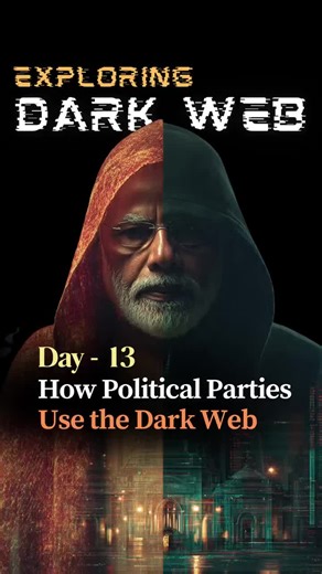 How Political Parties Influence Elections via Dark Web