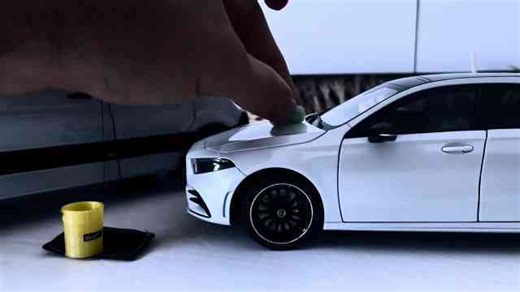 A Giant Vehicle and a Dwarf Car Come Side by Side Mercedes-Benz Best Miniature Diecast Model Cars