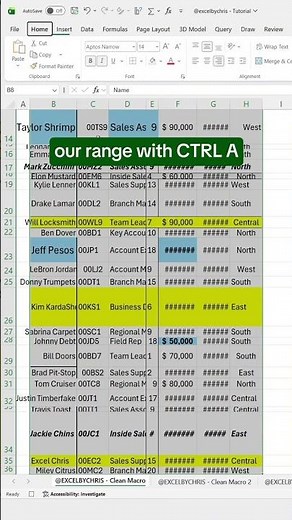 Automate your Data Cleaning in Excel using VBA Macros! #excel #automation #spreadsheet