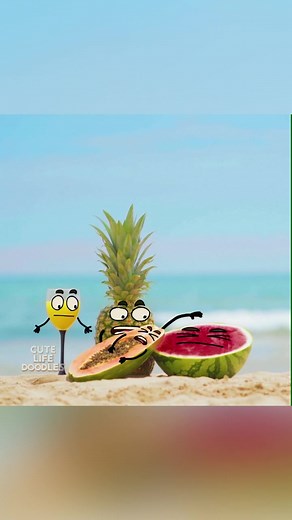 Save the Watermelon Funny Video - Cute Life Doodles