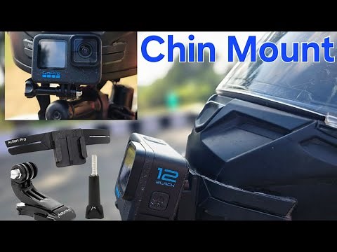 How to Mount GoPro on Helmet Using Action Pro 3M Chin Mount | Full Tutorial | Moto Vlog Setup