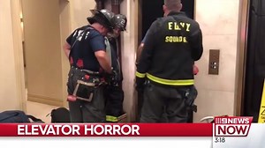 94K views · 60 shares | A man has been crushed to death by a falling lift in New York in a graphic ordeal that has left witnesses traumatised. #9News | https://9News.com.au | 9 News | Facebook