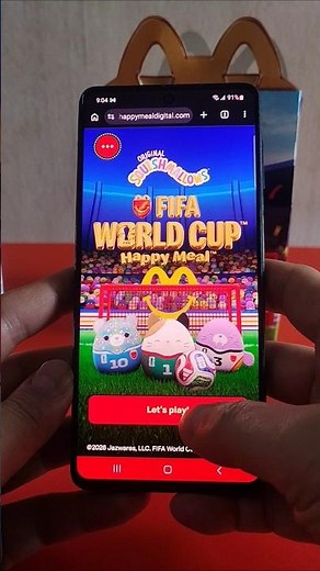 Happy Meal FIFA World Cup Game Feat Squishmallow #worldcup2026 #mcdonalds #shorts