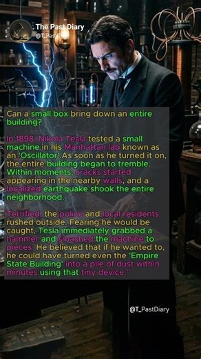 Tesla’s Earthquake Machine #history #knowledge #reels #viral #shortsfeed #historyfacts #didyouknow