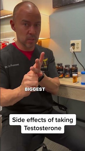 The side effects of taking testosterone.
