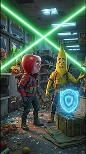 🍎 Apple vs 🍌 Banana Zombie Apocalypse | Epic Fruit Survival Story | 3D Animated Short