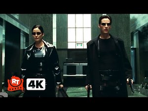 The Matrix (1999) 4K - Lobby Shootout (6/10) | Movieclips