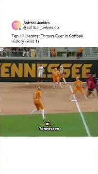 Top 10 Hardest Throws Ever in Softball History Part 1 #softball #sports