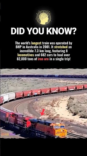 The World's Longest Train Ever! #history #facts