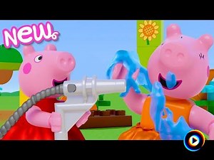 BIG Bloxx - Peppa Pig - Episode 01 The Playground - Stop Motion - Toy Tales - English by Kid e Tales - English