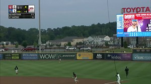 Put a touchdown on the board for the Trash Pandas! A 6-run outburst in the 4th inning, highlighted by this Orlando Martinez double off the wall! | Rocket City Trash Pandas