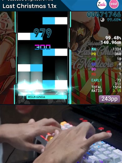 Last Christmas: Enjoy the Festive Osu! Gameplay