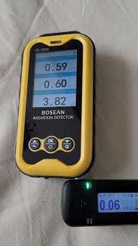 Testing radioactive Superduo Two-Hole Czech Glass Beads (Opal Aqua Luster) from Michaels