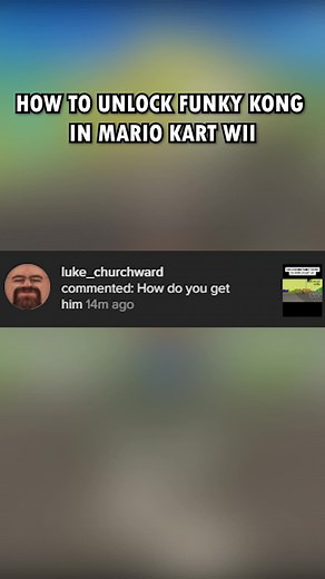 HOW TO UNLOCK FUNKY KONG IN MARIO KART Wii #mariokart #mariokartwii #wii #funkykong #nintendo