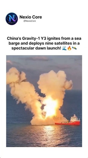 China's Gravity-1 Y3 Rocket Launches From a Sea Barge! 🇨🇳🚀