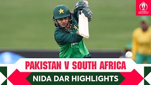 A valiant effort from Nida Dar 👏 Her half-century helped take Pakistan to the brink of a thrilling victory. The highlights of her knock 📹 | ICC - International Cricket Council