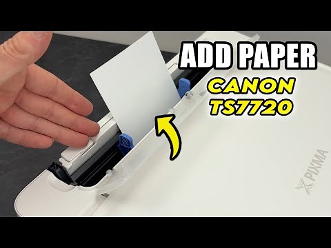 How to Load Paper In the Canon Pixma TS7720 : 2 Ways