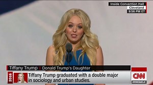 Donald J. Trump's youngest daughter, Tiffany, stepped into the campaign spotlight when she addressed the delegates at the Republican National Convention. See her full speech. http://cnn.it/29Td0jY | CNN