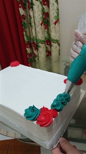 amazing beautiful Christmas cake decorating ideas cake tutorial for beginners #cake #shortvideo