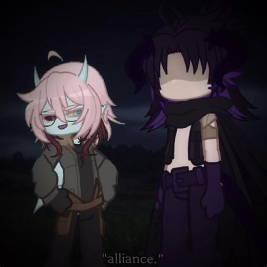 ♟️ - "A temporary alliance.." . #gacha #gachaedits #trending #animation . RosaTonii