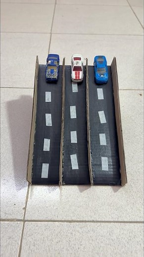 Diy Cardboard Car Track #shorts #youtubeshorts #diy #diycrafts #craft #hotwheels #kidsvideo #kids