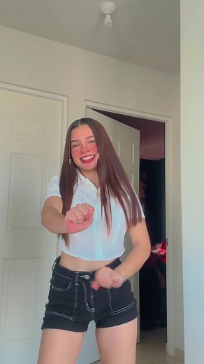 Dance Moves and Gestures: A Young Woman's Performance