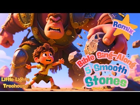 🌙✨David & Goliath Bible Story | Christian Children's songs with Lyrics 🌙✨