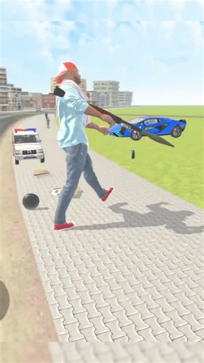 🚗New Modified Lamborghini blue Delivery Indian Theft Auto Simulator Gameplay #short #indiantheftauto