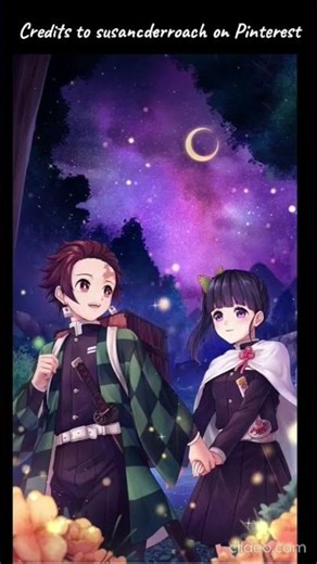 Cute Tanjiro and Kanao Wallpapers #wallpaper #kimetsunoyaiba #demonslayer #kny