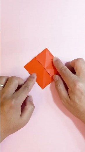 遊べる折り紙 1枚で作れるコマの簡単な作り方(タイプ3)～How to make an easy origami spinning top～#shorts