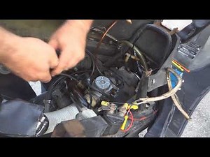 How to replace vacuum lines on a scooter.