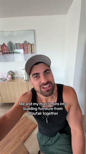 POV: 5 mins into building wayfair furniture with my bf...