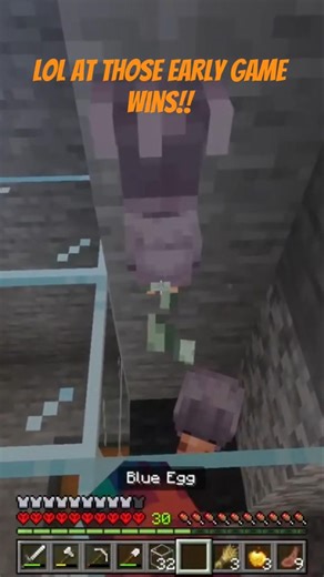 It's those small things early game!!! #minecraft #minecraftsurvivalseries100days #lavachicken