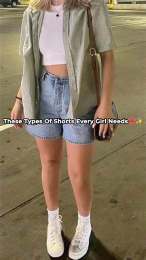 🎀 Don't Miss These 7 Types of Shorts Every Girl Needs 💖Which One Is Your Favourite?#fashion #shorts