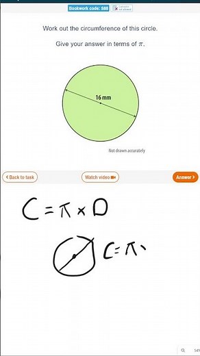 Circumference of a Circle on Sparx #maths #teacher #sparx #gcse