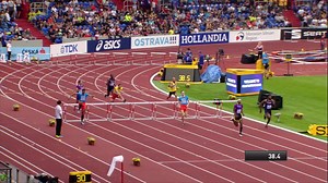 Another win and another dance for @almbrek96 in Ostrava as he clocks a Continental record 47.37 for #TeamAsiaPacific https://goo.gl/vRCH8k | World Athletics