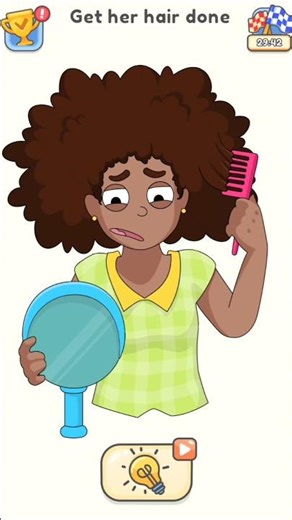 Get Her Hair Done (Delete One Part)Dop 5 #viral #shortvideo #trendingvideo #sketch #deleteonepart