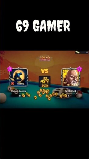 8 Ball Pool Vs Gameplay 🔱 69 GAMER Vs With Fitare #shorts