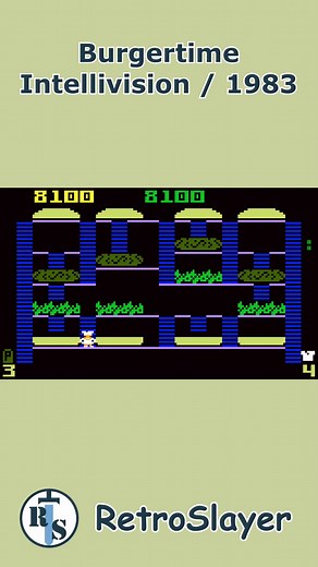 40K views · 760 reactions | Stack giant burgers while dodging wacky enemies in Burgertime for the Intellivision, a tasty arcade classic full of frantic fun. ️ #Burgertime #Intellivision #RetroGaming | Retro Slayer | Facebook