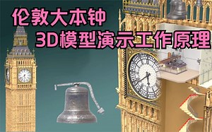 3D动画演示伦敦大本钟工作原理