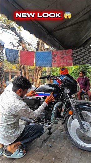 Splendor bike per Lagaye Neele Lal sticker || splendor modified😱 #princemodified #splendormodified