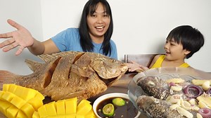 EATING Prito at Paksiw na Tilapia - Sarap! | Bisaya Studio