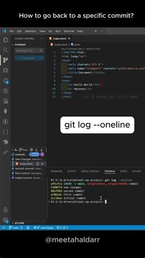 Get Any Specific Commit in Git (Beginner Friendly) | #github #gitcommands