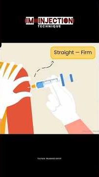 How to give an Injection | IM injection technique #shorts