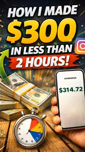 How I Made $300 in Less Than 2 Hours Using Instagram (Beginner Method 2026 ) 💸