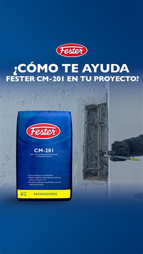 Dale a tus estructuras fuerza y durabilidad con #FesterCM201 el mortero para uso interior y exterior, de alta adherencia, fácil preparación y aplicación sin escurrimientos. #Fester #FesterMéxico #ParaLoQueVasAConstruirHoy | Fester México