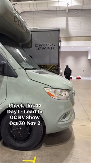 The energy inside the convention center is already electric. Our dealers have outdone themselves this year — massive rigs, jaw-dropping builds, and custom setups that are going to blow you away. The countdown is on… let’s go! | OC RV Show