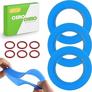 3 Pack Toilet Flush Valve Seal Kit, Fits 7301111-0070A Replacement for American Standard & Eljer Champion 4 Toilets, Compatible with Flush Valve Seal, with O Rings, Easy Installation