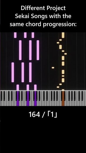 Project Sekai songs with the same chord progression! || #projectsekai #pjsk #piano #shorts